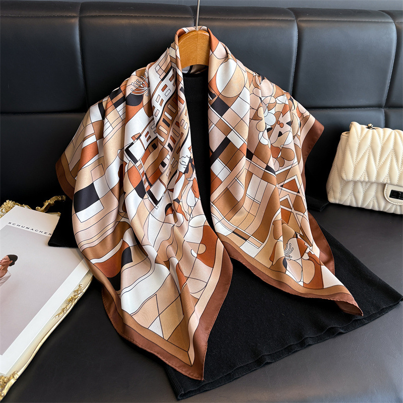 Face Scarf Mask - 2026 New Square Twill Silk Scarf