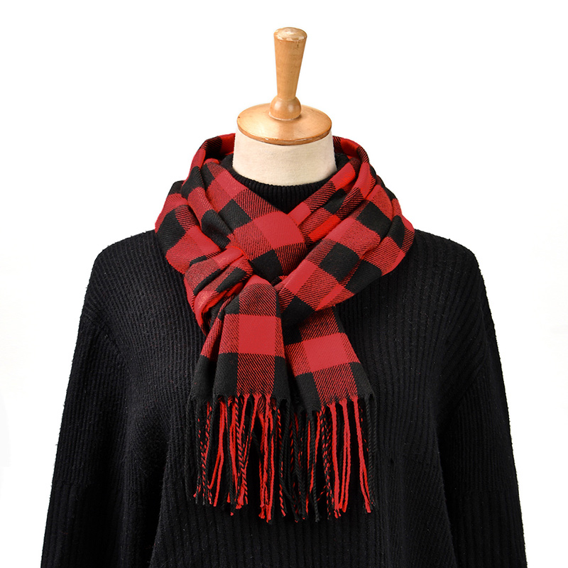 New Design Plaid Cashmere Scar - Muffler Men Wool ulasan dan harga
