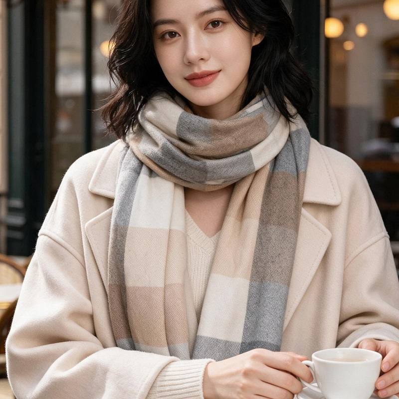 neck scarf thickened heathered - Infinity Scarf Knit ulasan dan harga